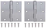 ProSource BH-202SC-PS Square Corner Door Hinge, Steel, Satin Chrome, Loose Pin, 180 deg Range of Motion