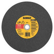 DeWALT HP DW8022 Cutting Wheel, 12 in Dia, 1/8 in Thick, 1 in Arbor, 24 Grit, Aluminum Oxide Abrasive
