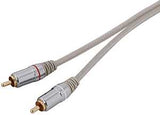 Zenith AC3006SB Stereo Cable, White Sheath, 6 ft L