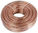 Zenith AS105018C Speaker Wire, 18 AWG Wire, PVC Sheath, Clear Sheath, 50 ft L