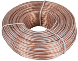 Zenith AS110024C Speaker Wire, 24 AWG Wire, PVC Sheath, Clear Sheath