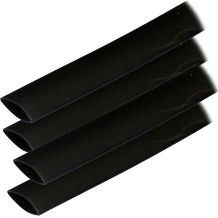 Ancor 306106 Marine Grade Adhesive Lined Heat Shrink Tubing, 3/4 x 6", Black, 4/Pk