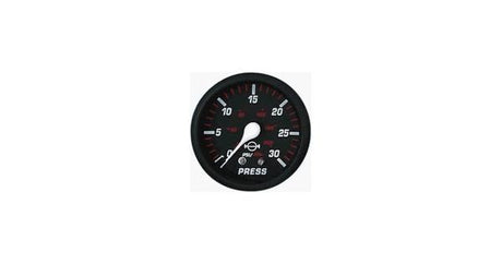Faria F14612 Professional Red, Water Pressure Gauge