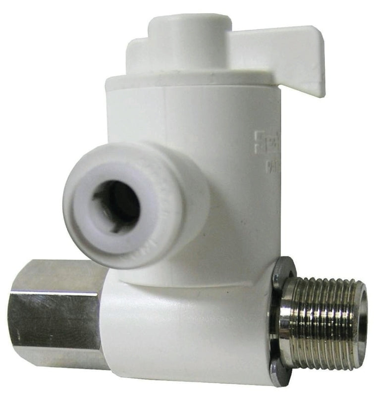 Watts LFP-467CS Stop Valve, 1/4 x 3/8 x 3/8 in Connection, Compression, Plastic Body