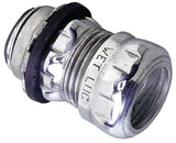 Halex 62515 EMT Raintight Connector, 1-1/2 in Compression, Steel, Each, Pack of 2