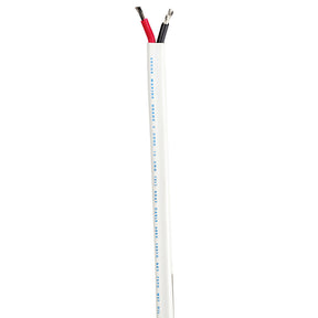 Ancor Marine Grade 120710 Tinned Duplex Cable Red and Black w/White Jacket, 6/2 100'