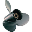 Quicksilver Black Diamond Aluminum Propeller 3 Blade RH With Rubber Hub