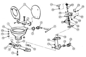 Jabsco 291271000 Jabsco Xxx Toilet Seat For Regular Bowls