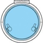 Lewmar Low Profile Round Hatch, Size 18