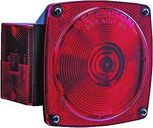 PM V440L Tail Light, Incandescent Lamp, Red/White Lamp