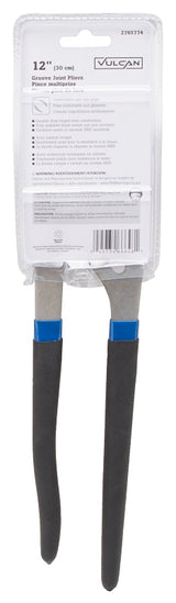 Vulcan PC980-06 Groove Joint Plier, 12 in OAL, 2 in Jaw, Black & Blue Handle, Non-Slip Handle, 2 in W Jaw