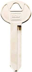 Hy-Ko 11010H50 Key Blank, Brass, Nickel, For: Ford Vehicle Locks, H50 Key Number, Pack of 10