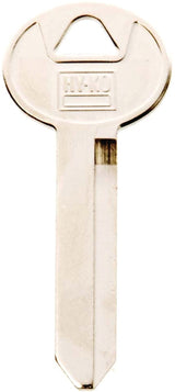 Hy-Ko 11010H50 Key Blank, Brass, Nickel, For: Ford Vehicle Locks, H50 Key Number, Pack of 10