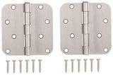 ProSource BH-402SN-PS Door Hinge, Steel, Satin Nickel, Loose Pin, 180 deg Range of Motion, Screw Mounting