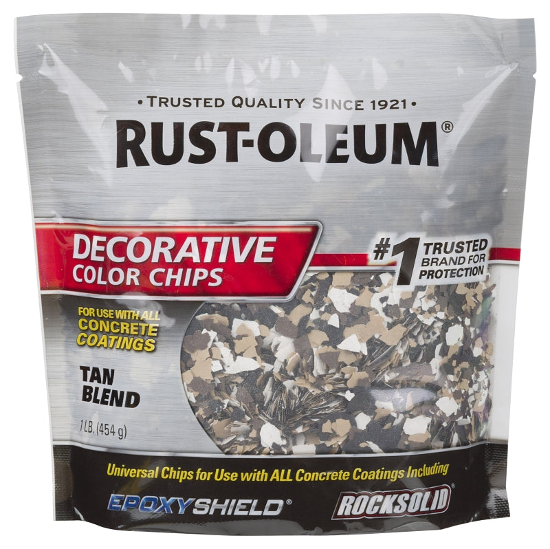 Rust-Oleum 312447 Color Chip, Solid, Tan Blend, 1 lb, Bag