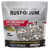 Rust-Oleum 312447 Color Chip, Solid, Tan Blend, 1 lb Bag