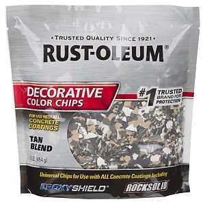 Rust-Oleum 312447 Color Chip, Solid, Tan Blend, 1 lb Bag