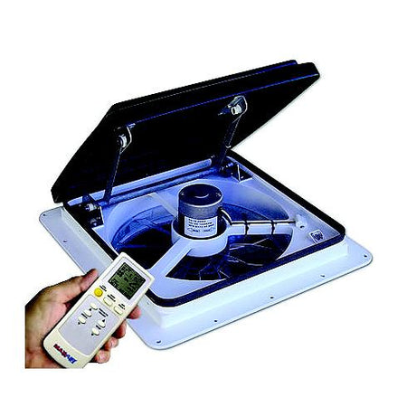 MaxxFan 00A04401K Smoke RV 4-Speed Fan