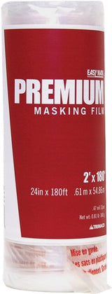 Trimaco 42480 Masking Film, 1/2 mil Thick, 180 ft L, 24 in W