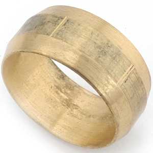 Anderson Metals 730060-10 Pipe Sleeve, 5/8 in Compression, Brass, 10/PK