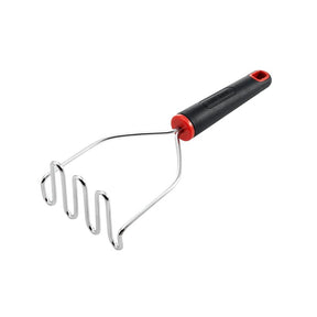 Farberware 5211649 Potato Masher, Stainless Steel Head, Plastic Handle, Black Handle, Pack of 3