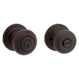 Kwikset Signature Series 740J11PSMTCP Entry Knob, Knob Handle, Venetian Bronze, Metal, KW1, K4 Keyway, 2 Grade