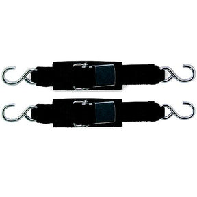 BoatBuckle F12065 Stainless Steel Kwik-Lok Transom Tie-Downs, 2\" x 2', 2/pk