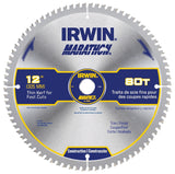 Irwin Marathon 14083 Table Saw Blade, 12 in Dia, 1 in Arbor, 80-Teeth, Carbide Cutting Edge