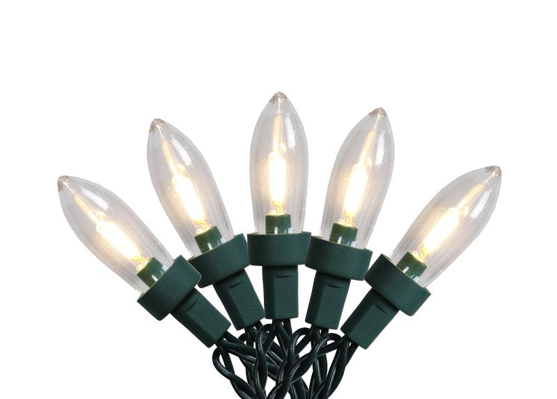 Hometown Holidays W11L2001 String Light, 120 V, 12.48 W, 50-Lamp, Transparent, Warm White, 33.66 ft L