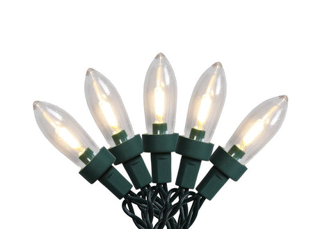 Hometown Holidays W11L2001 String Light, 120 V, 12.48 W, 50-Lamp, Transparent, Warm White, 33.66 ft L