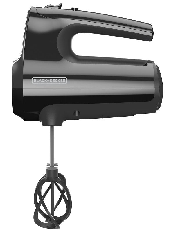 Black+Decker Performance Helix MX610 MX610B Premium Hand Mixer, 120 V, 350 W, 5-Speed, Black, Pack of 2