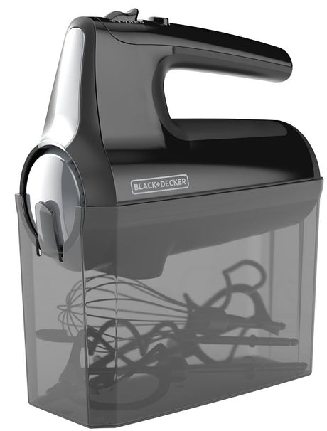 Black+Decker Performance Helix MX610 MX610B Premium Hand Mixer, 120 V, 350 W, 5-Speed, Black, Pack of 2