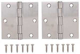 ProSource 20338SS-35S-DB-PS Square Corner Door Hinge, Steel, Brushed, Loose Pin, 180 deg Range of Motion