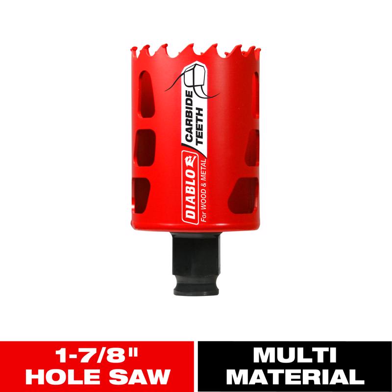 Diablo Snap-Lock Plus 1-7/8 in. Carbide Tipped 2-3/8 in. L X 3/8 in. D Hole Saw