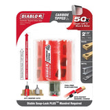 Diablo Snap-Lock Plus 2-1/8 in. Carbide Tipped 2-3/8 in. L X 3/8 in. D Hole Saw