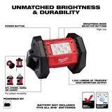 Milwaukee M18 Rover 1500 lm LED Battery Handheld Flood Light