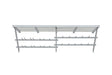 Easy Track 220861 Utility Shelf and Track Storage System, 1000 lb Capacity, Steel, Gray, 20 in L, 64 in W, 20 in H