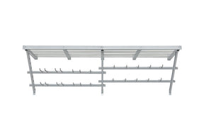 Easy Track 220861 Utility Shelf and Track Storage System, 1000 lb Capacity, Steel, Gray, 20 in L, 64 in W, 20 in H