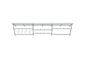 Easy Track 220863 Ultimate Shelf and Track Storage System, 1500 lb Capacity, Steel, Gray, 20 in L, 96 in W, 20 in H
