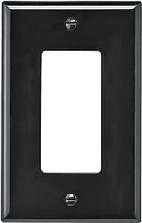 Eaton Wiring Devices PJ26B Wallplate, 4.87 in L, 3.12 in W, 1 -Gang, Polycarbonate, Brown, High-Gloss, Pack of 20