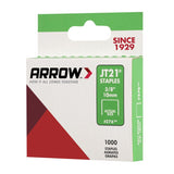Arrow JT21 7/16 in. W X 3/8 in. L 23 Ga. Wide Crown Light Duty Staples 1000 pk, Pack of 5