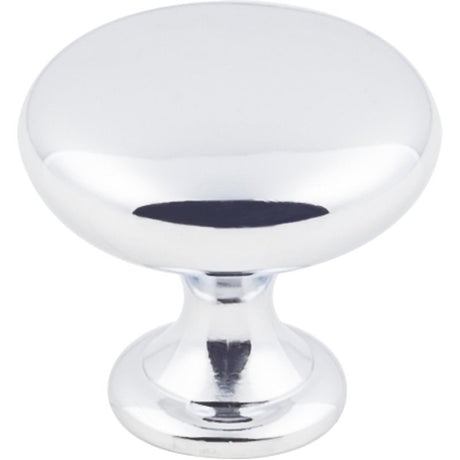 KasaWare K778PC-4 Cabinet Knob, 1-1/8 in Projection, 1-3/16 in Dia, Zinc, Polished Chrome, 4/PK