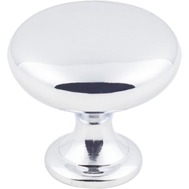 KasaWare K778PC-4 Cabinet Knob, 1-1/8 in Projection, 1-3/16 in Dia, Zinc, Polished Chrome, 4/PK