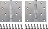 ProSource 20339SS-4S-DB-PS Square Corner Door Hinge, Steel, Brushed, Loose Pin, 180 deg Range of Motion