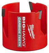 Milwaukee Big Hawg 49-56-9230 Hole Saw, 3 in Dia, 2.34 in D Cutting, 5/8-18 Arbor, 3 TPI, Carbide Cutting Edge