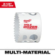 Milwaukee 49-56-9631 Hole Saw, 2-1/2 in Dia, 1-5/8 in D Cutting, 1/2-20 Arbor, 4, 5 TPI, Bi-Metal Cutting Edge