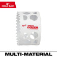 Milwaukee 49-56-9637 Hole Saw, 3 in Dia, 1-5/8 in D Cutting, 1/2-20 Arbor, 4, 5 TPI, Bi-Metal Cutting Edge, Pack of 4