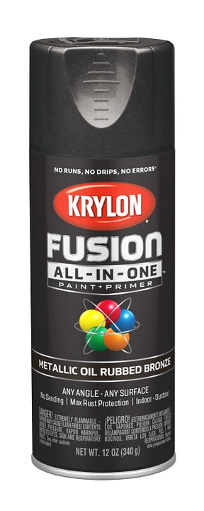 Krylon K02771007 Spray Paint, Oil-Rubbed Bronze, 12 oz Can