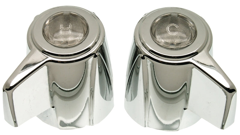 Danco 88048 Faucet Handle, Zinc, Chrome-Plated, For: Deluxe Two Handle Kitchen, Lavatory and Bath Faucets