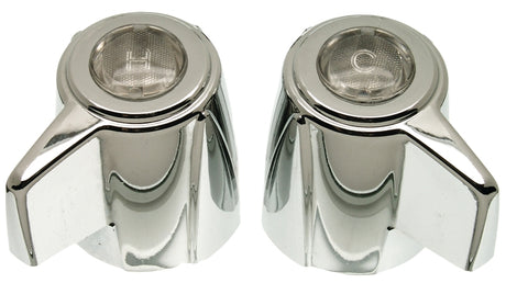 Danco 88048 Faucet Handle, Zinc, Chrome-Plated, For: Deluxe Two Handle Kitchen, Lavatory and Bath Faucets